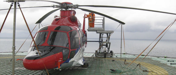 Helikopterservice i Nordsøen - en smart arbejdsplatform - JEMA LIFT